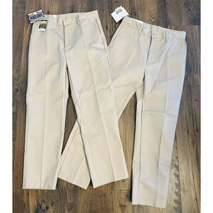 AUTHENTIC GALAXY Beige Double Knee School Uniform Pants Boy's Size 10 Read Desc.